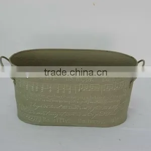 Rectangular Egg-shaped Pot Home &Garden Enamel Gardening Ice Basin thumbnail-1