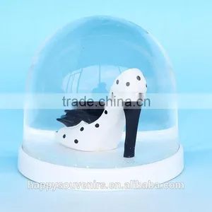 Beautiful Custom Women White Shoes Plastic Snow Globe thumbnail-2