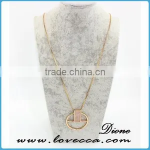Wholesale 18k Gold Color Meaningful Crystal Necklace Jewellery Pendant Necklace thumbnail-3