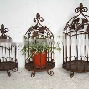 Metal Birdcage Plant Holder thumbnail-1