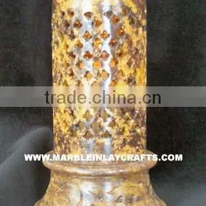 Soap Stone Antique Tea-light Candle Holder Carved Soapstone Tea Light Candle Holder thumbnail-1