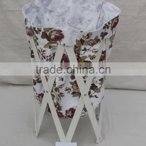 High Quality Poplar Painting Printing Folding Laundry Basket thumbnail-1
