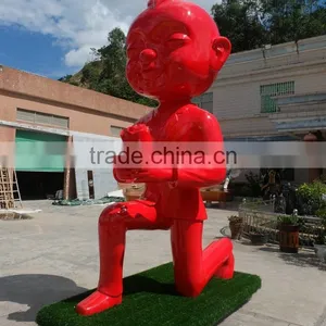 H4 Meters Fiberglass Man Sculpture thumbnail-1