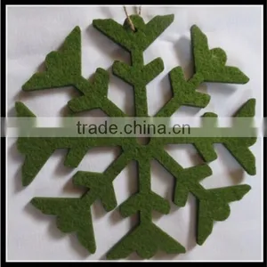2017 Die Cut Large Felt Purple Snowflake Christmas Ornament Tree Decoration Made in China thumbnail-1