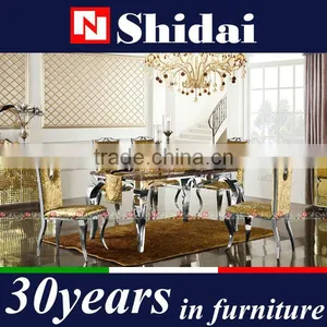 Marble Dining Table, Dining Table Designs, Golden Luxury Dining Table LV-A41 thumbnail-1