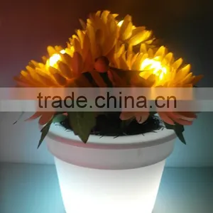RBG Color Changing Plastic PE LED Flower Pot Home/garden Decorations thumbnail-1