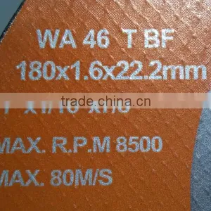 7" 180x1.6x22.2mm Super Thin Flat Resin Bonded Reinforced Inox Cutting Disc thumbnail-4