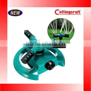 Blue and Black Color Lawn Water Sprinkler Plastic Rotating Adjustable 360 Degree Garden Irrigation thumbnail-4