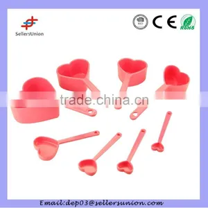 8 Pcs Heart Shaped Measuring Spoon thumbnail-1