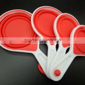 Collapsible Silicone Measuring Cups Spoons Set of 4 for Baking Set thumbnail-2