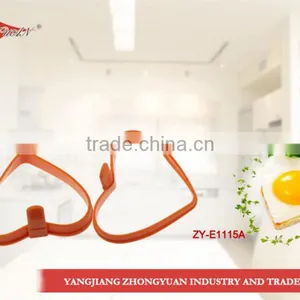 100% Food Grade Heart Shape Silicone Fried Egg Mold thumbnail-1