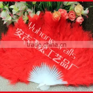 Turkey Feather Fan for Wedding thumbnail-4