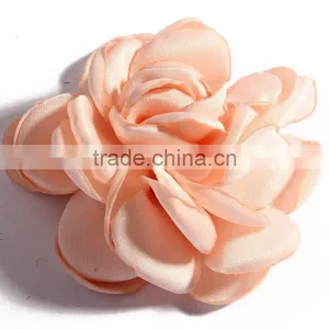 Handmade Singe Fabric Flower Clip for Kids Hair Accessories thumbnail-4