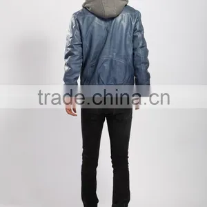 Latest Design Men Pu Leather Jacket thumbnail-6