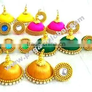 Stylish Black and Gold Necklace With Matching Earrings, Indian Hand Crafted Fashion Jewelry thumbnail-2