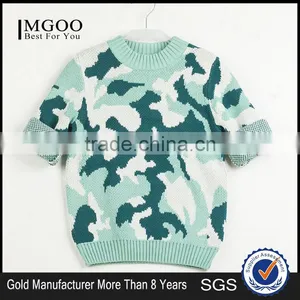 New Arrival Hand-made Sweater Design For Kid Wear Spring Children Clothes Camouflage thumbnail-1