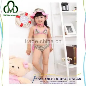 Summer Wear Bikini Baby Girl One-piece Swimsuit Knit Cotton Swimwear Color Options thumbnail-4