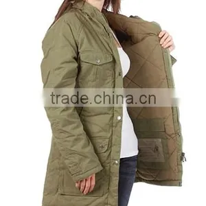 Army Style Women's Parka Clothing PQ329 thumbnail-4