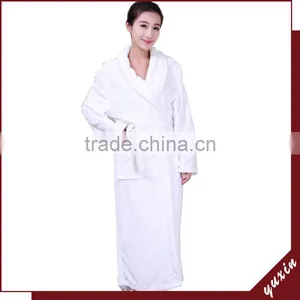Hotel Bathrobe 100% Cotton Fleece Robe Towel Robe Breathable Hotel BathRobe RS010 thumbnail-1