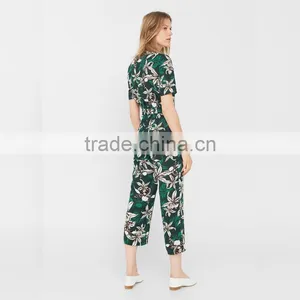 Lily Printed Short Sleeve Fashion Jumpsuit for Women thumbnail-2