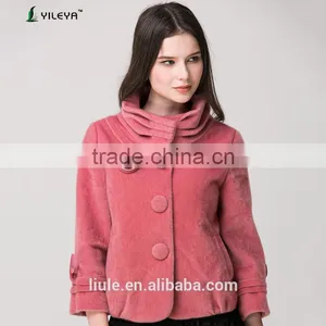 2014 Latest Design Fashion Women Clothing Factories in China Plus Size Woolen Korea Women Winter Coat thumbnail-1
