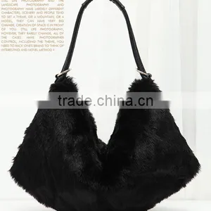 European Style 2017 Fashion Artificial Fur Handbag Beautiful Women's Winter Shoulder Bags thumbnail-3