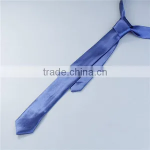Polyester Necktie Deep Blue Custom Polyester Necktie thumbnail-1