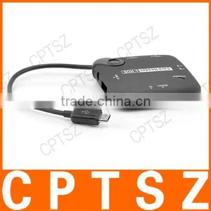 Manufacturers Wholesale Multi-function Mobile Phone OTG Card Reader Combo HUB 7in-1 Multi-function Hub thumbnail-1