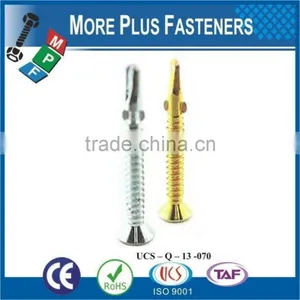 Made In Taiwan Double Thread Hex Washer Flange Head Wing With Shank Heavy Duty Wafer Head Steel Special Self Drilling Screw thumbnail-1