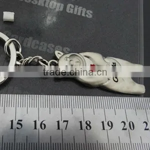 Cute Teddy Bear Keychain With Maple Leaf Logo Laser Canada thumbnail-1