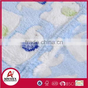 100% Polyester Super Soft Cartoon Printed and Jacquard Baby Blanket thumbnail-6