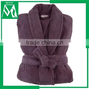 Fleece Micorfiber Bathrobe Kimono Collar Cheap thumbnail-1