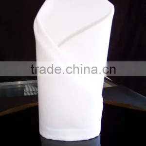 White 100% MJS Spun Polyeste Napkins and Spun Poly Tablecloth thumbnail-1