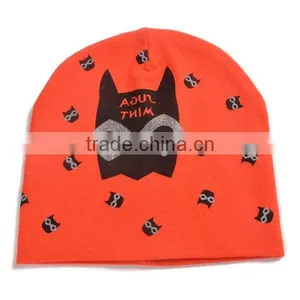 Winter Korea Style 100%cotton Cute Boys&girls Bat Pattern Baby Hat Bonnet thumbnail-5
