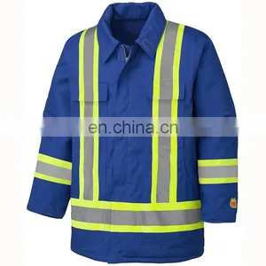 China Factory 100 Cotton Flame Retardant 3m Reflective Workwear Uniforms thumbnail-1