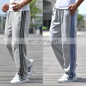 New Mens Sweatpants Casual Loose Plus Size Sport Trousers Straight Tennis Pants thumbnail-1