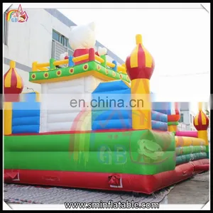 Most Funny Inflatable Kitty Cat Funcity,kid Funny Playground Bouncer,mobile Amusement Park thumbnail-4