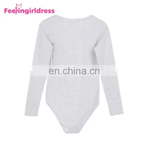 Fashion Autumn Khaki Long Sleeve Winter Thong Bodysuit Jumpsuit Fancy Romper thumbnail-4