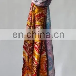 Indian Old Kantha Scraves thumbnail-2