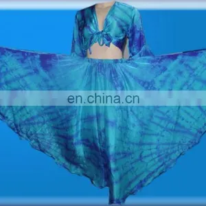 Charmeuse Silk Skirt And Tie On Top Set thumbnail-1