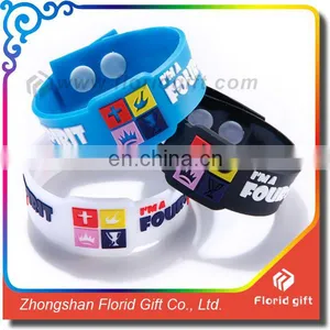 Watch Shaped Silicon Wristband, Customized Shape Silicon Bracelet, Custom Logo Rubber Bracelet thumbnail-3