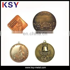 Nickle Free Metal Medal With Brass Plating thumbnail-1