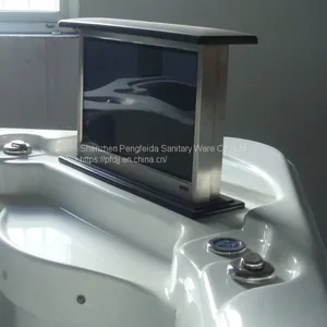 2018 Hot Sale Cheap Acrylic Outdoor Hot Tub Spa With HDTV thumbnail-4