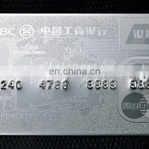 Plated High Quality Metal Magnetic Stripe Credit Card Metal Name Card thumbnail-2