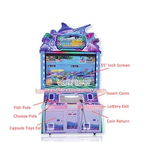 Zhongshan Amusement Equipment Redemption Deep Sea Fishing 2P Shooting Fish Hunting Game Machine thumbnail-2
