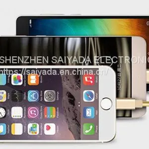 USB Cable LOGO Printed Stretch One Tow Three Data Cable Type-c Customized 2a Three-in-one Charging Cable Android Apple Universal Quick Charging Cable thumbnail-4