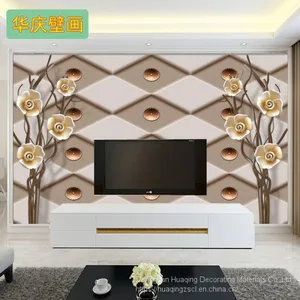 3D Chinese Wallpaper Seamless Television Background Wall Paper Film Wall Painting Living Room Bedroom and Murals thumbnail-5