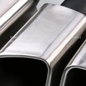 Km for Cayenne Turbo Style 958 2015-2017 Exhaust Tip Exhaust Pipes Muffler Tips Tail Pipe Wire Drawing thumbnail-4