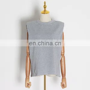 Wholesale Womens Solid Color Custom Printing T-shirt thumbnail-5