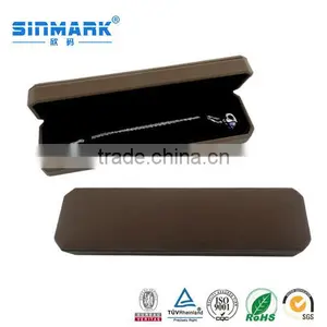 SINMARK Customized 2016 Luxury Leather Foam Inserts Jewelry Box Gift Box for Necklace/ring/pendant/bracelet Box thumbnail-1